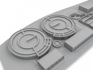 3D Treatment plant 3D Модель