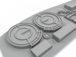 3D Treatment plant 3D Model