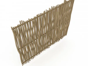 Pemisah bambu dan jepret Model 3D