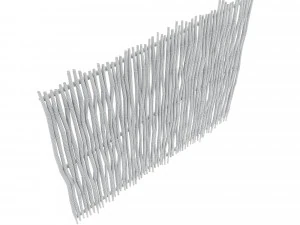 Pemisah bambu dan jepret Model 3D