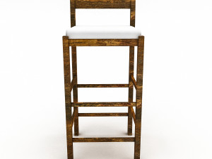 Bohemian bar chair 3D Model 3D