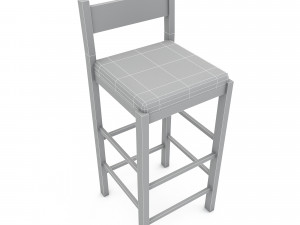 Bohemian bar chair 3D Model 3D