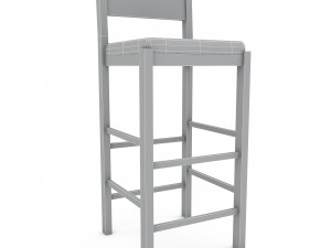 Bohemian bar chair 3D Model 3D