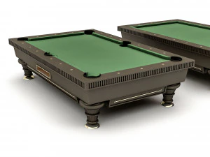 3D billiard hall assets model 3D Model