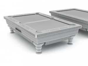 3D billiard hall assets model 3D Model