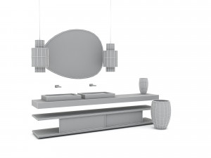 Bohemian bathroom toilet 01 model 3D Модель