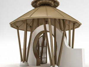 bohemian garden gate 3Dモデル