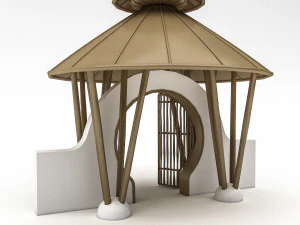 bohemian garden gate 3D Model