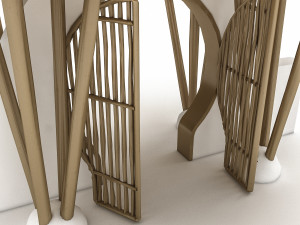 bohemian garden gate 3D Model