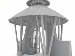 bohemian garden gate 3D Model