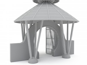 bohemian garden gate 3D Model