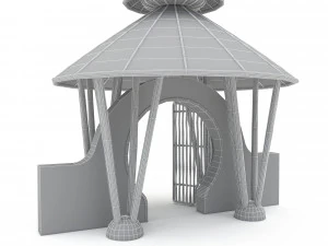 bohemian garden gate 3D Model