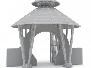 bohemian garden gate 3D Model