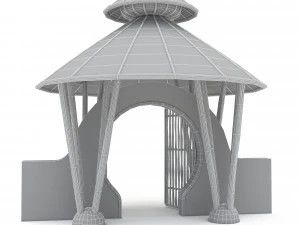 bohemian garden gate 3D Model