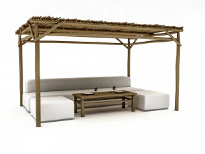 Bohemian beach lodge 01 3D 3D Model