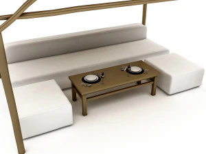 Bohemian beach lodge 01 3D 3D Model