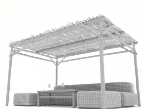 Bohemian beach lodge 01 3D 3D Model