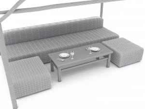 Bohemian beach lodge 01 3D 3D Model
