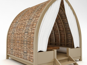 3D bohemian beach lodge 04 Modelo 3D