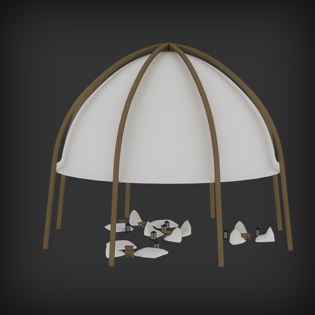 Bohemian beach lodge 05 3D 3D 모델 .c4d .max .obj .3ds .fbx .stl .blend 