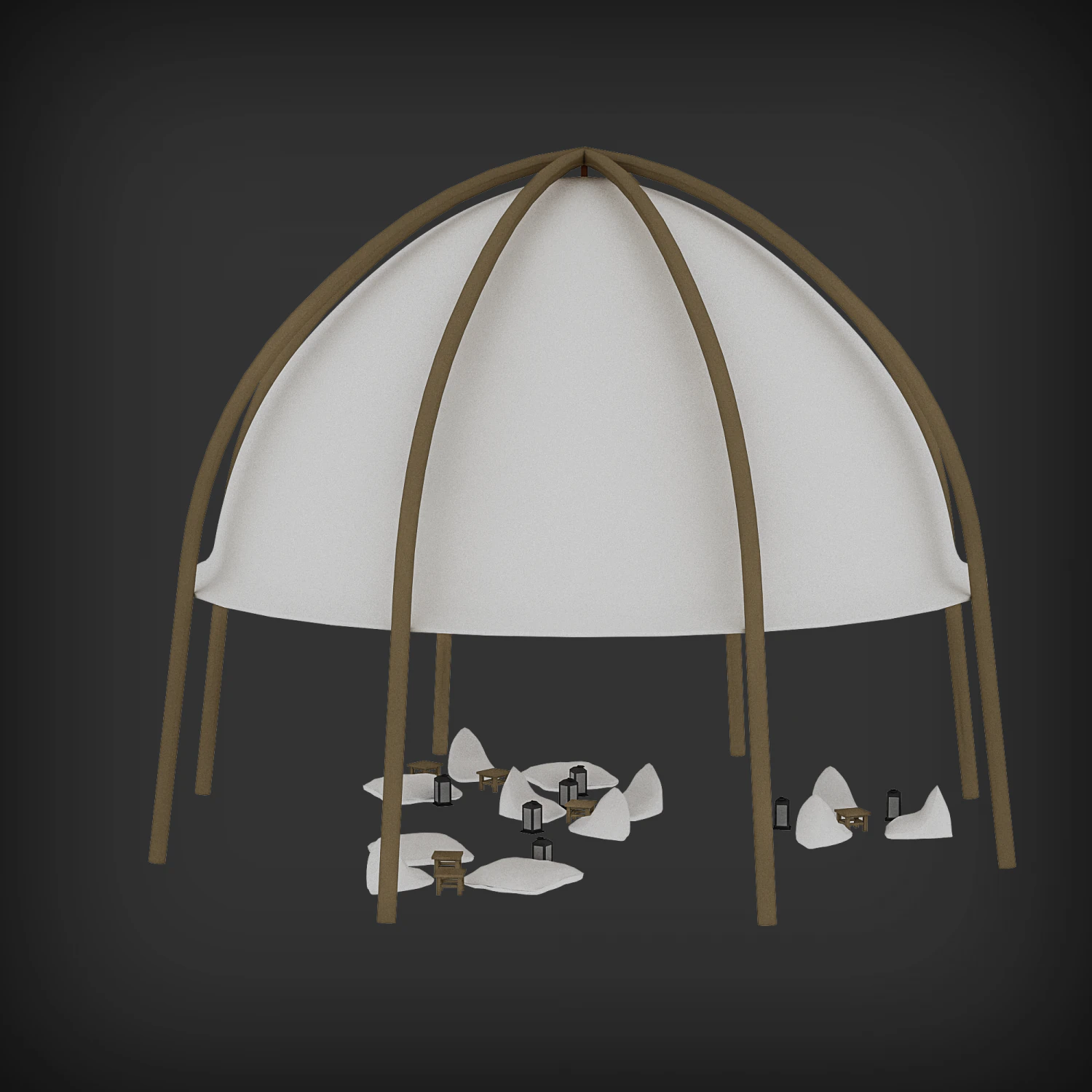 Bohemian beach lodge 05 3D 3D Model .c4d .max .obj .3ds .fbx .stl .blend