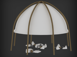 Bohemian beach lodge 05 3D 3Dモデル