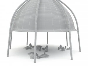Bohemian beach lodge 05 3D 3D Model