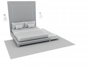 bohemian bed 01 3D मॉडल