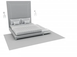 bohemian bed 01 3D Model