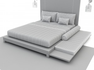 bohemian bed 01 3D मॉडल