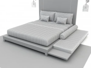 bohemian bed 01 3D Model