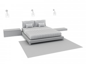 Bohemian bed 02 Modelo 3D