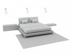 Bohemian bed 02 3D Model