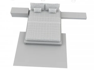 Bohemian bed 02 3D Model
