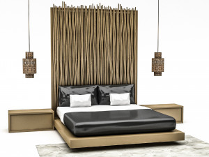 3D bohemian bed 03 model 3Dモデル