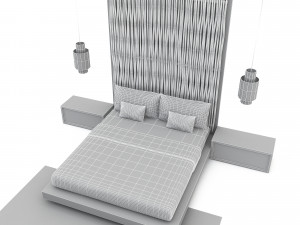 3D bohemian bed 03 model 3D Model