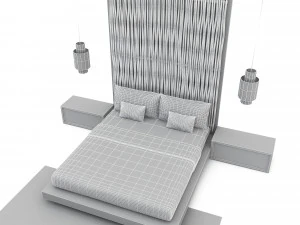 3D bohemian bed 03 model 3D Model