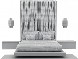 3D bohemian bed 03 model 3D Model