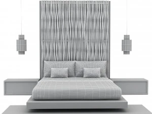 3D bohemian bed 03 model 3D Model