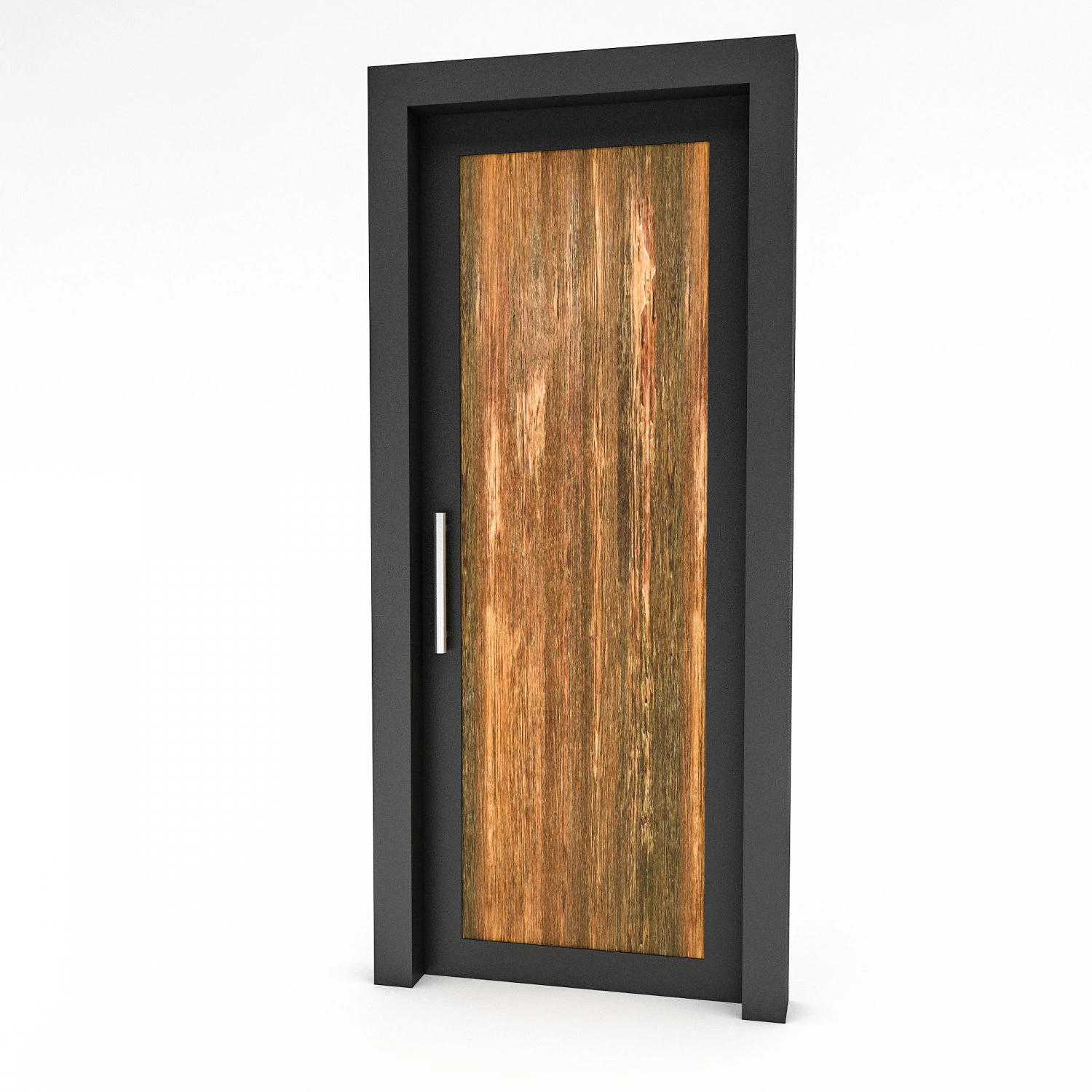 Wooden Door 02 model 3D Model .c4d .max .obj .3ds .fbx .stl .blend 