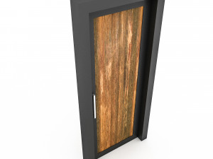 Wooden Door 02 model Modello 3D