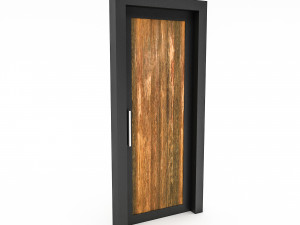 Wooden Door 02 model Modello 3D