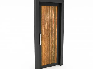 Wooden Door 02 model 3D Model