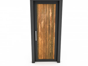 Wooden Door 02 model Modello 3D
