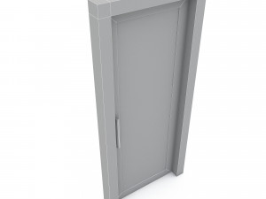 Wooden Door 02 model Modello 3D