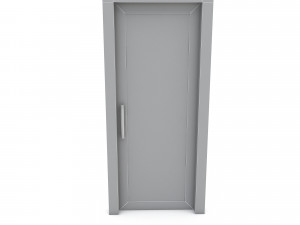 Wooden Door 02 model Modello 3D