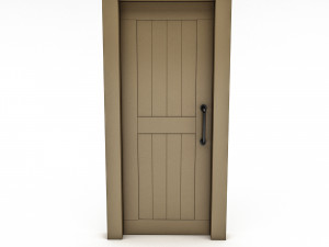 modern bohemian door 05 Model 3D