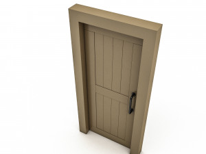 modern bohemian door 05 Model 3D