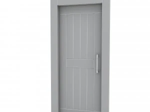 modern bohemian door 05 3D Model