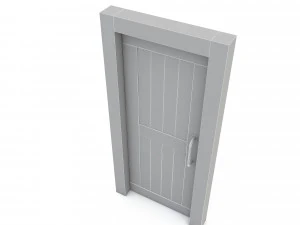modern bohemian door 05 3D Model